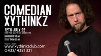 Comedian Stand up Comedy Artist Promo Ads Digital Display (16:9) template