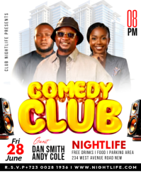 Putih Comedy Club Event Instagram Portrait Template