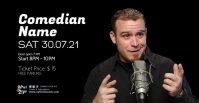 Comedy Comedian Stand up Show Night Club Ad Facebook 活动封面 template