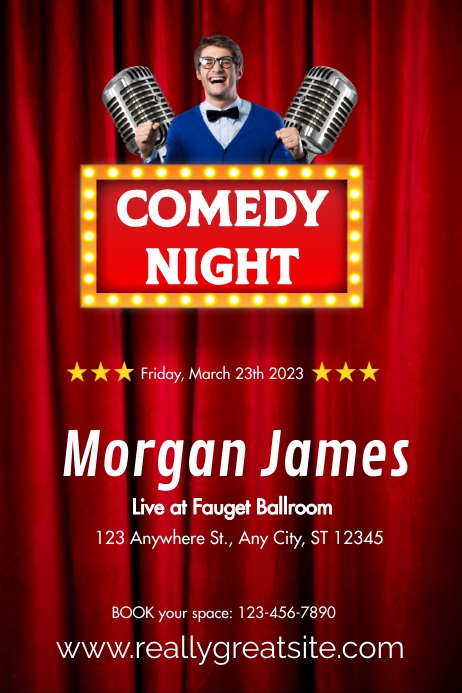 Free Comedy Poster.pdf Comedy Template | PosterMyWall