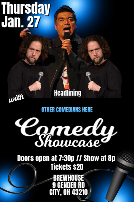 Free Comedy Poster.pdf COMEDY Template | PosterMyWall