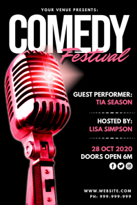 Comedy Invite Comedy Night Flyer Poster Invitation Advert Template | PosterMyWall