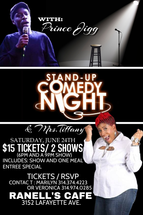comedy flyer Template | PosterMyWall