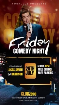 comedy night Instagram Story template
