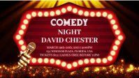 Comedy Night Facebook-omslagvideo (16: 9) template