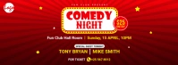 Comedy night facebook cover template