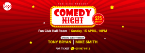 Comedy night facebook cover template