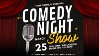 Comedy Night Facebook Cover Video template