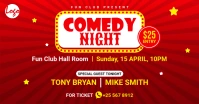 Comedy night facebook image template