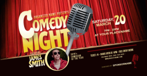 Comedy Night Facebook Shared Image template