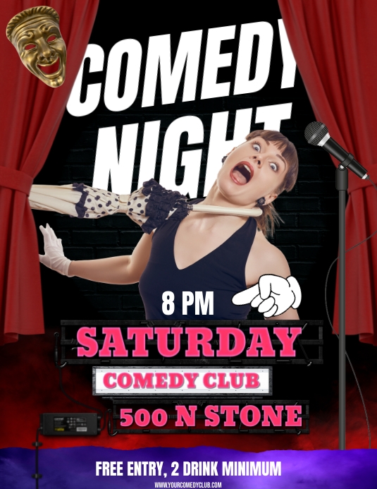 Plantilla de COMEDY NIGHT FLYER | PosterMyWall