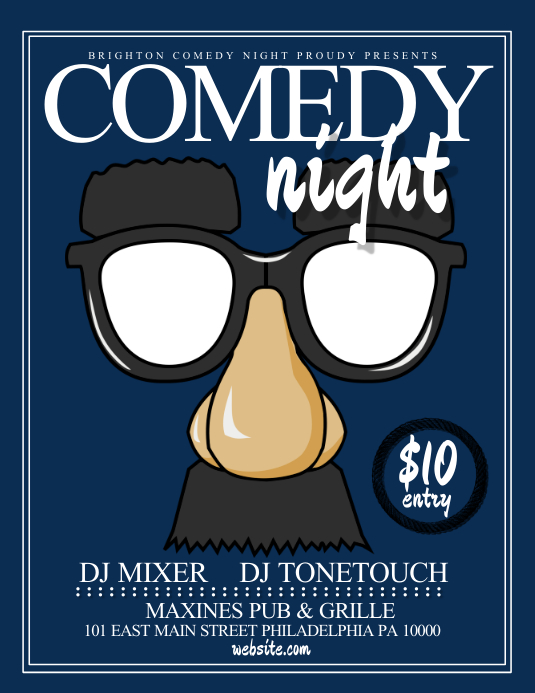 Comedy Night Template PosterMyWall