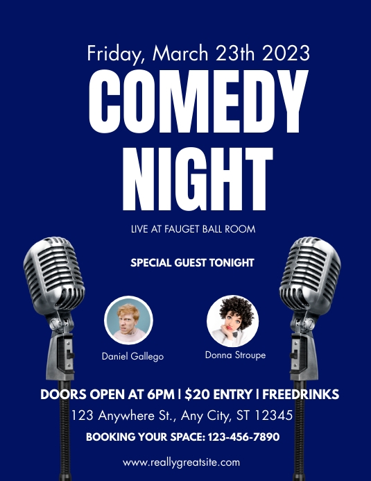 comedy night flyers Template | PosterMyWall