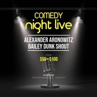 Comedy Night Live Template Publicación de Instagram