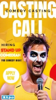 Comedy Night Poster Templates รีลบน Instagram