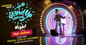 Comedy Night Show Ad Template Facebook Shared Image