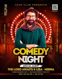 Comedy Night Show Poster/Wallboard template