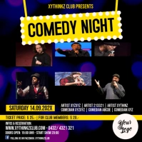 Comedy Night Template Instagram Square Ad