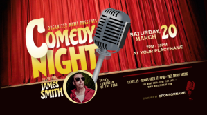 Comedy Night Twitter Post template