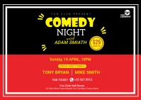 Comedy Nigth Party Poskaart template