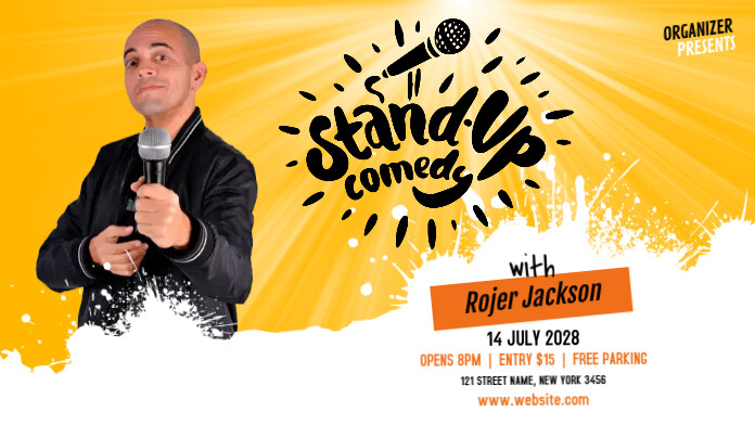 Comedy Show Ad Template | PosterMyWall