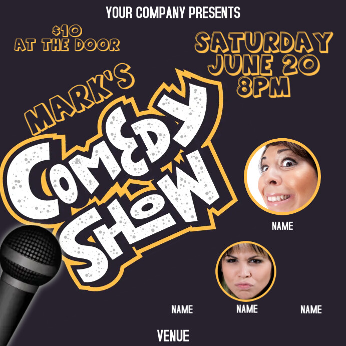 COMEDY SHOW Template | PosterMyWall