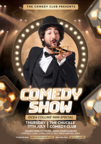 Comedy Show A4 template