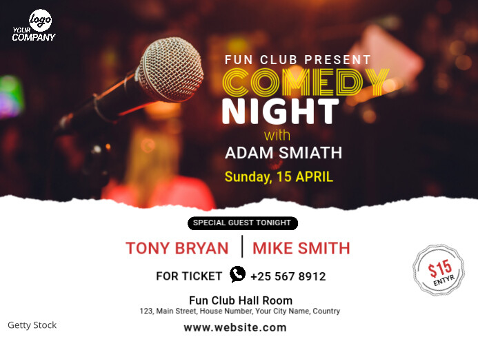 Comedy Show Template | PosterMyWall