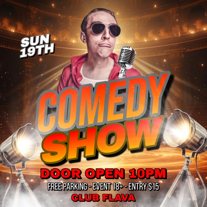 Comedy Show Template | PosterMyWall