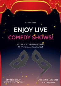 Comedy Invite 129,110+ comedy show invitation advert event Customizable Design ...