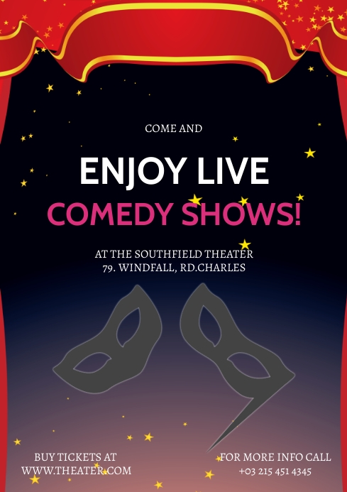 COMEDY SHOW Template | PosterMyWall