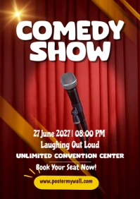 Comedy Show A3 template