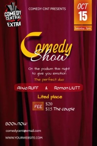 Free Comedy Poster.pdf comedy show poster template | PosterMyWall