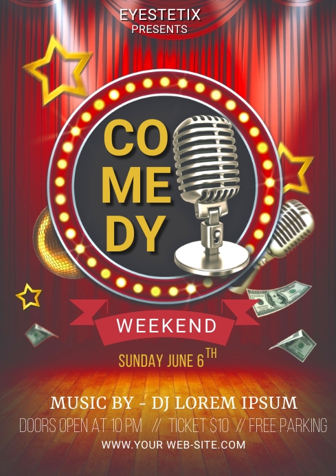 COMEDY SHOW TEMPLATE | PosterMyWall