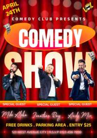 Stand Up Comedy Show A1 template