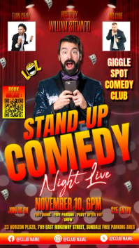 Stand Up Comedy Show Digital Display (9:16) template