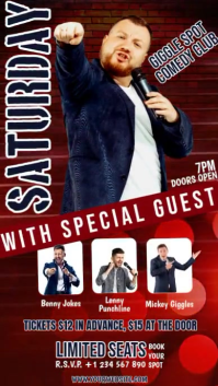 Stand Up Comedy Show Instagram Story template