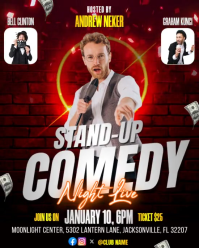 Stand Up Comedy Show Template Instagram Portrait