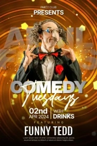 Comedy Tuesdays Poster template