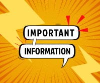 Comic Announcement Importan Information Rectángulo Mediano template