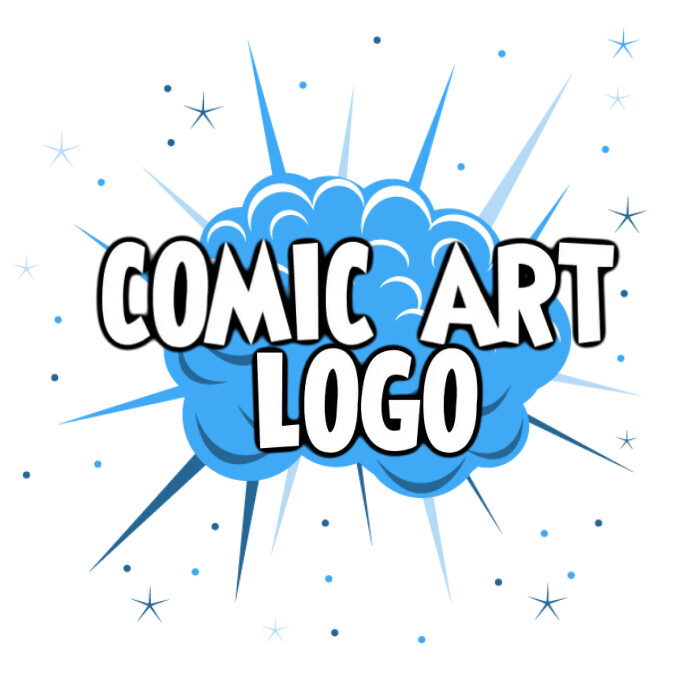 Create Comig Logo Comic art logo Template | PosterMyWall