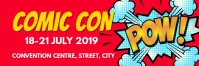 Comic con Banner 2' × 6' template