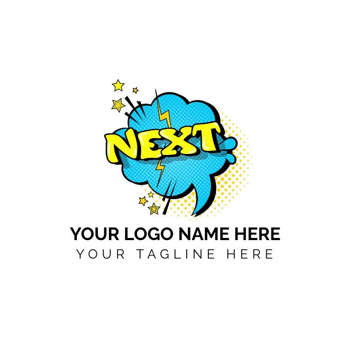 Comic Logo Template PosterMyWall comic-logo-template-postermywall