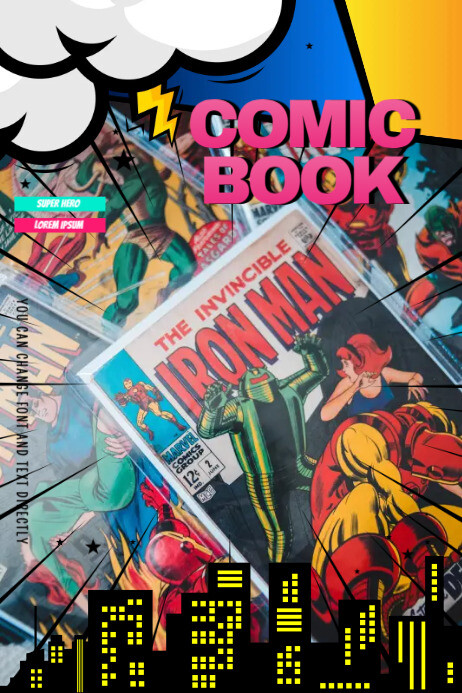Comic Magazine Designs Comic Magazine Template | PosterMyWall