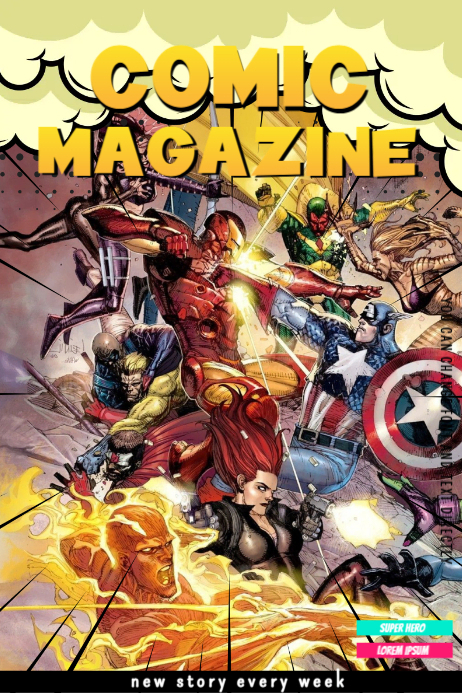 Comic Magazine Template | PosterMyWall