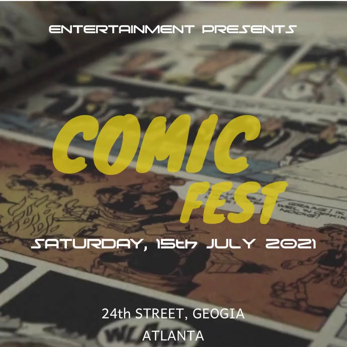 Example Comic Posters Comic posters Template | PosterMyWall