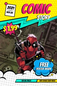 Comic Story Poster template