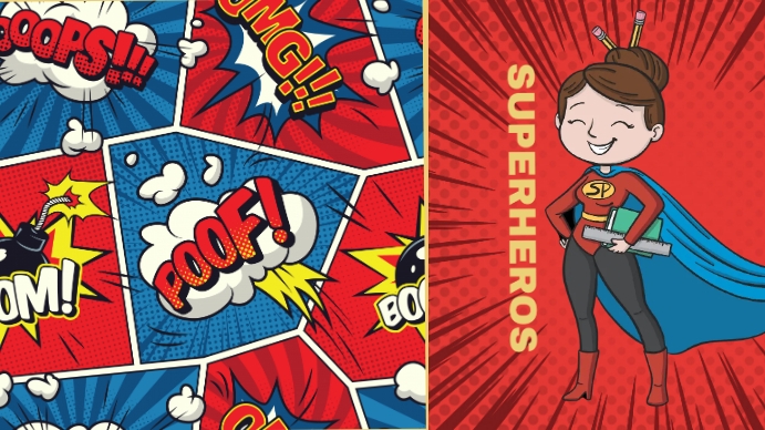 Comic Superhero Template PosterMyWall