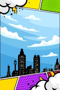 Comic Template Póster