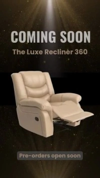 Luxe Recliner Product Reveal Video Template | Coming Soon Promo Reel Display digitale (9:16)